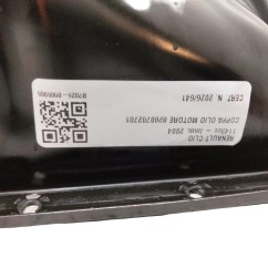 Coppa Olio Motore RENAULT Clio Serie dal 01 al 05