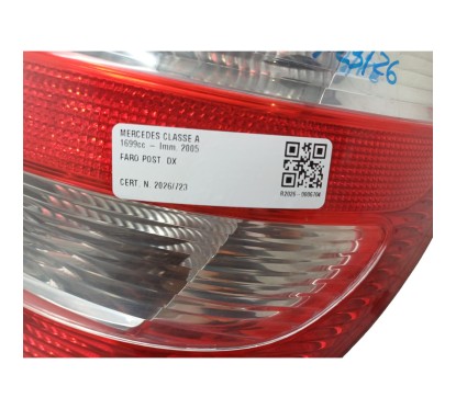 Stop fanale posteriore Destro MERCEDES Classe A W169 3° Serie