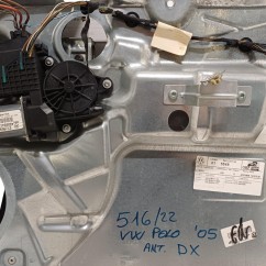 Alzacristallo elettrico ant. DX VOLKSWAGEN Polo Restyling 4° Serie - 6Q3837462J / 6Q2959801A01G - 3580537