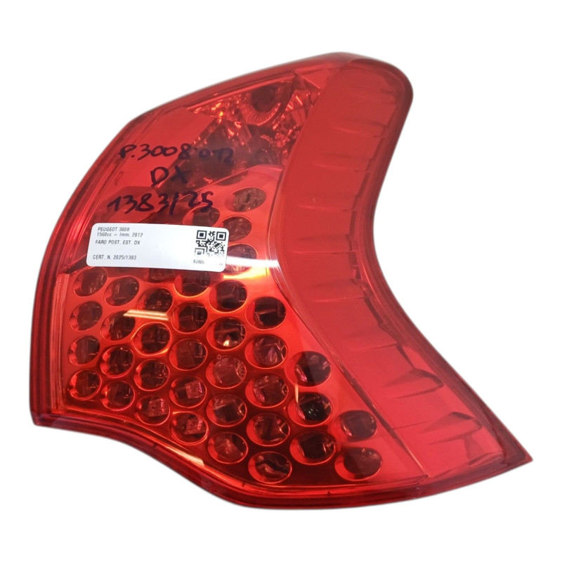 Stop fanale posteriore Destro PEUGEOT 3008 Serie dal 09 al 16
