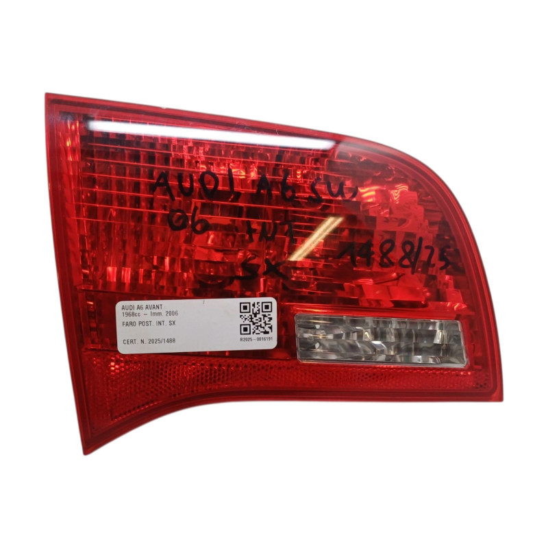 Stop Posteriore Sinistro Integrato nel Portello AUDI A6 Avant Serie C6 4F5 dal 04 al 12