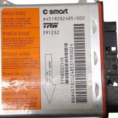 Centralina Airbag SMART Fortwo Coupé W451 - A4519011300 - 553035