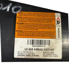 Airbag Sedile sinistro VOLVO XC60 1° Serie - 31271167 - 3597598