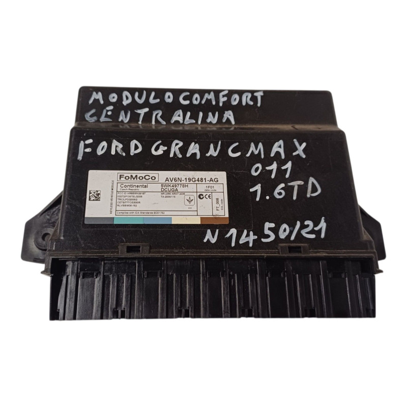 Centralina Comfort FORD Grand C-Max Serie dal 10