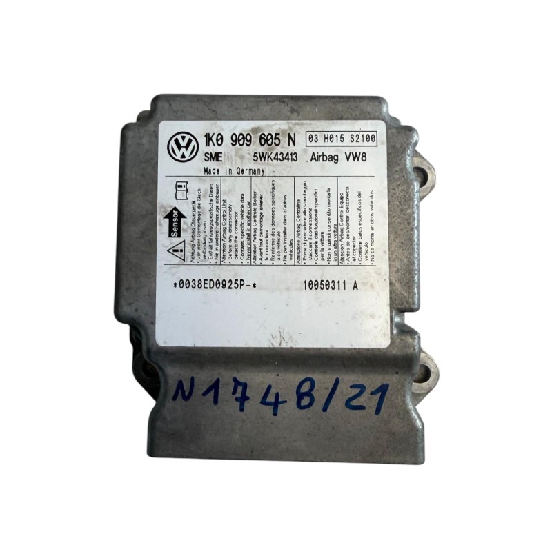 Centralina Airbag VOLKSWAGEN Golf 5 Berlina dal 03 al 08