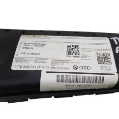 Airbag Sedile sinistro VOLKSWAGEN Touran 3° Serie - 1T0880241H - 3119746