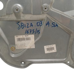 Alzacristallo elettrico ant. SX SEAT Ibiza Serie dal 02 al 05 - 6L4837755AA - 3606902