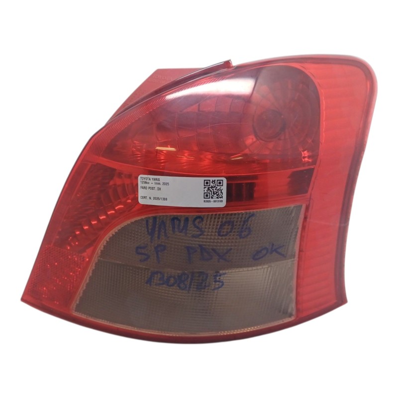 Stop fanale posteriore Destro TOYOTA Yaris Serie dal 05 al 08