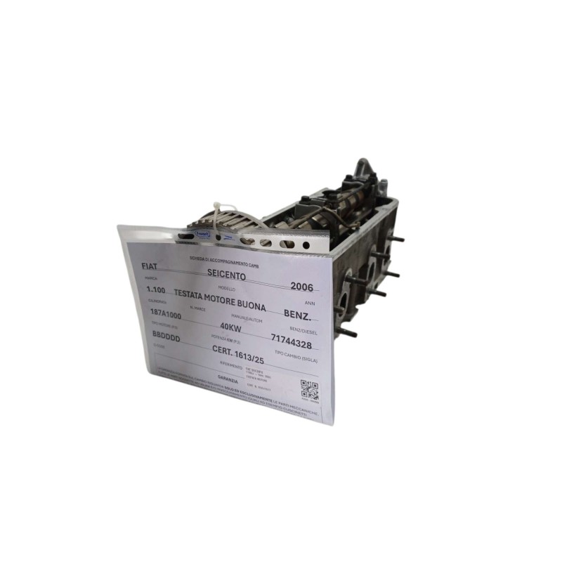 Testata FIAT Seicento /600 dal 05 al 10