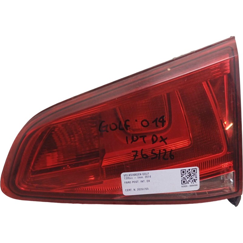Stop fanale posteriore Destro VOLKSWAGEN Golf 7 Berlina dal 12