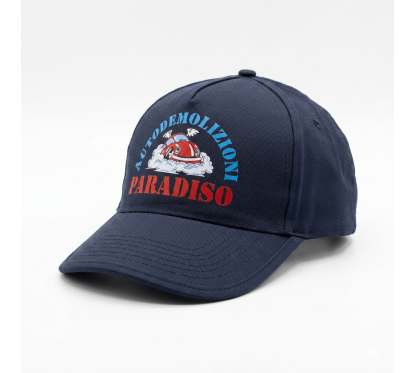 Cappello Cotone Regolabile Blu Navy - Edizione Speciale Autodemolizioni Paradiso 1965