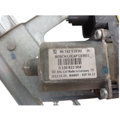 Alzacristallo elettrico ant. SX PEUGEOT 208 3P Serie dal 12 al 19 - 9673155280 - 3656493