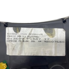 Quadro Strumenti PEUGEOT 308 S. Wagon dal 08 al 14 - 9806132880 - 3683134