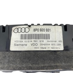 Quadro Strumenti AUDI A3 Sportback 8PA dal 08 al 15 - 8P0920901D - 3701381