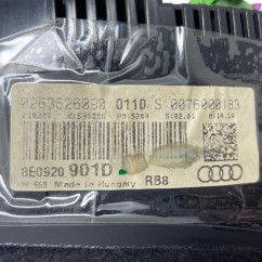 Quadro Strumenti AUDI A4 Avant 8ED dal 04 al 08