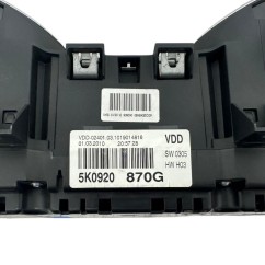 Quadro Strumenti VOLKSWAGEN Golf 6 Berlina dal 08 al 12 - 5K0920882AX - 3708376