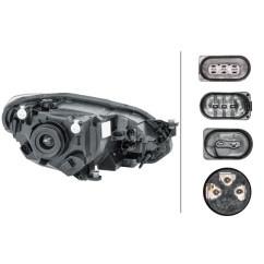 Proiettore sinistro (H4) con motore Volkswagen Up (Mod. 07/2016-) 012644011 - 14-012644011 - 14-012644011