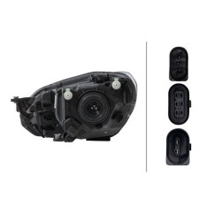 Proiettore destro (H4) con motore Volkswagen Up (Mod. 07/2016-) 012644021 - 14-012644021 - 14-012644021