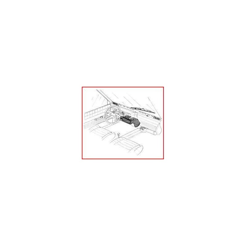 Cassetto Portaradio (Nero) Fiat Panda dal 1989 1502501