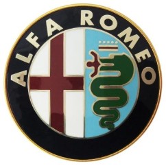 Vetrino con Biadesivo Alfa Romeo (Diametro 50) 2405200 - 5-2405200 - 5-2405200