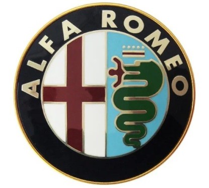 Vetrino con Biadesivo Alfa Romeo (Diametro 50) 2405200 - 5-2405200 - 5-2405200