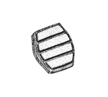 Copripedale Freno-Frizione per Renault 2019, 9-11 e Clio e altri modelli 4100800 - 5-4100800 - 5-4100800