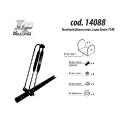Accessorio - Kit Fissaggio per Portabici Cod.14079 14088 - 7-14088 - 7-14088