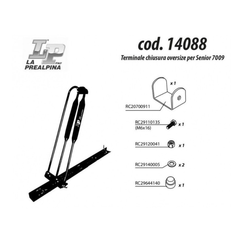 Accessorio - Kit Fissaggio per Portabici Cod.14079 14088