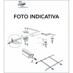 Accessorio - Kit Fissaggio per Cava A "T" 14041 - 7-14041 - 7-14041