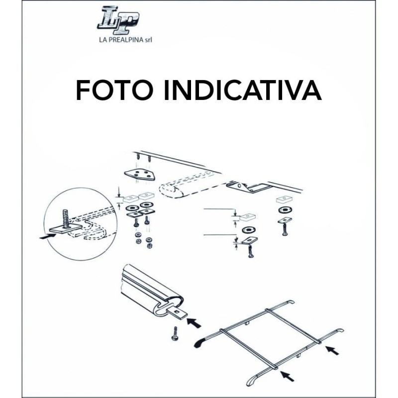 Accessorio - Kit Fissaggio per Cava A "T" 14041