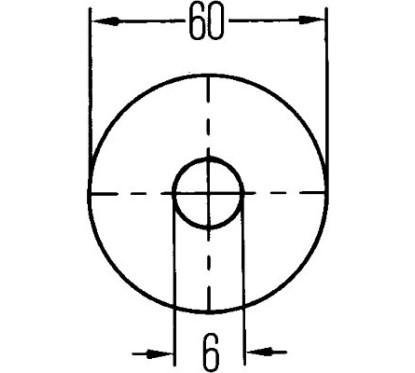 Catarifrangente Bianco C/Vite 002014241