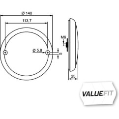 Valuefit Fanale St/Po Dir Led 357026001 - 14-357026001 - 14-357026001