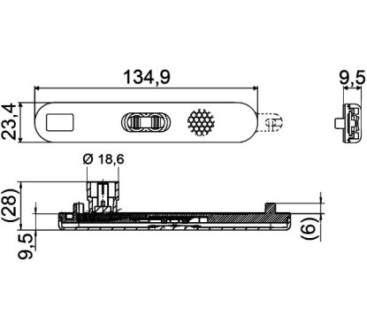 Side-Marker Arancione 24V, Amp 009226001