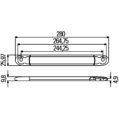 Terza Luce Stop 24V 1,4W Rossa 343106011 - 14-343106011 - 14-343106011
