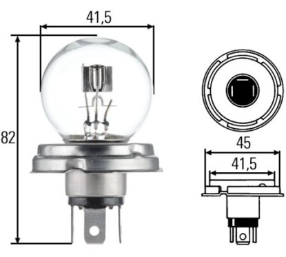 Lampadina 6V/45/40W per Fiat - 500 (111_, 101_, 110_) - 0.5 (110F) e altri modelli 002088071