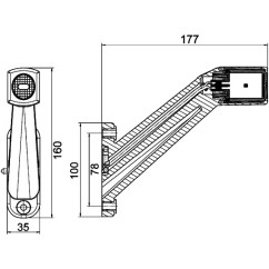 Luce D'ingombro Led destro 24V 011744021 - 14-011744021 - 14-011744021