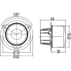 Ind Dir anteriore 24V Led 011172411 - 14-011172411 - 14-011172411