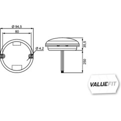 Valuefit Fanale Retrom Led 10-30V 357028041 - 14-357028041 - 14-357028041
