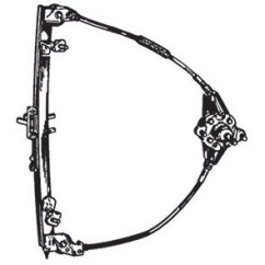 Alz.manuale.anteriore destro (3 Porte) Brava/O per Fiat Brava (182) e Bravo (182) 140310 - 15A-140310 - 15A-140310
