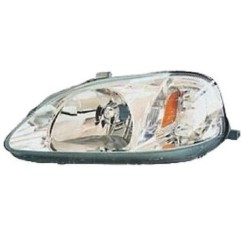 Proiettore sinistro H4 (3 Porte) (Mod.valeo) Honda Civic dal 1999 PP0217S - 15C-PP0217S - 15C-PP0217S