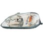 Proiettore sinistro H4 (3 Porte) (Mod.valeo) Honda Civic dal 1999 PP0217S