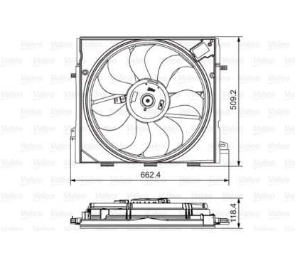 Ventola Radiatore 696873 - 15Q-696873 - 15Q-696873