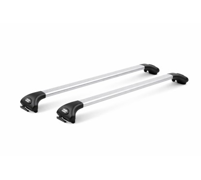 Coppia Barre "Aluviva 2" - Alluminio C/Chiave per Alfa Romeo Stelvio, Audi A3 (8P1) e A3 (8V1) e altri modelli 12AW6700 -