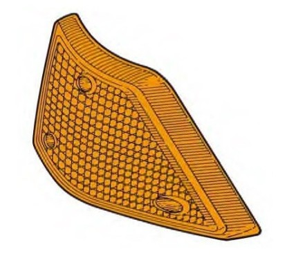 Trasparente anteriore sinistro Arancio Fiat Ritmo dal 1982 19901701 - 45-19901701 - 45-19901701