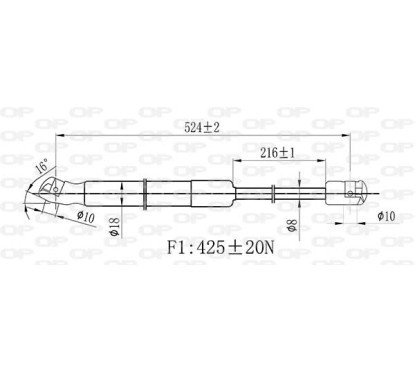 Molla A Gas Portellone posteriore destro/Sinistro per Nissan Qashqai GSR6483.00 - 80-GSR6483.00 - 80-GSR6483.00