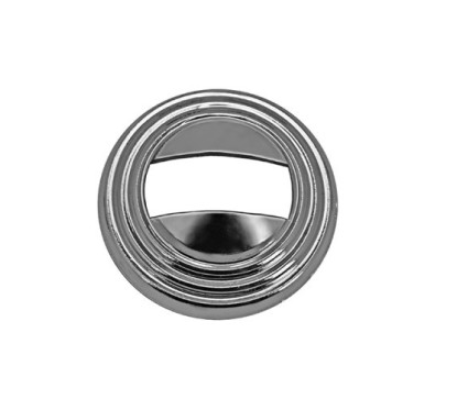 Ghiera Maniglia Alzacristallo anteriore/Posteriore destro o sinistro Cromata per Fiat 127, 128 e 131 e altri modelli AL6018