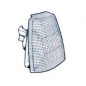 Gruppo ottico anteriore destro (Bianco) Opel Kadett e dal 198491 20410120