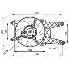 Ventola Radiatore Fiat 47039 - 32-47039 - 32-47039