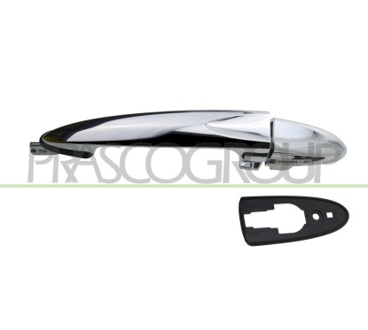 Maniglia Porta Esterna anteriore destro Cromata (Senza Foro Nottolino) per Lancia Ypsilon LA0028005