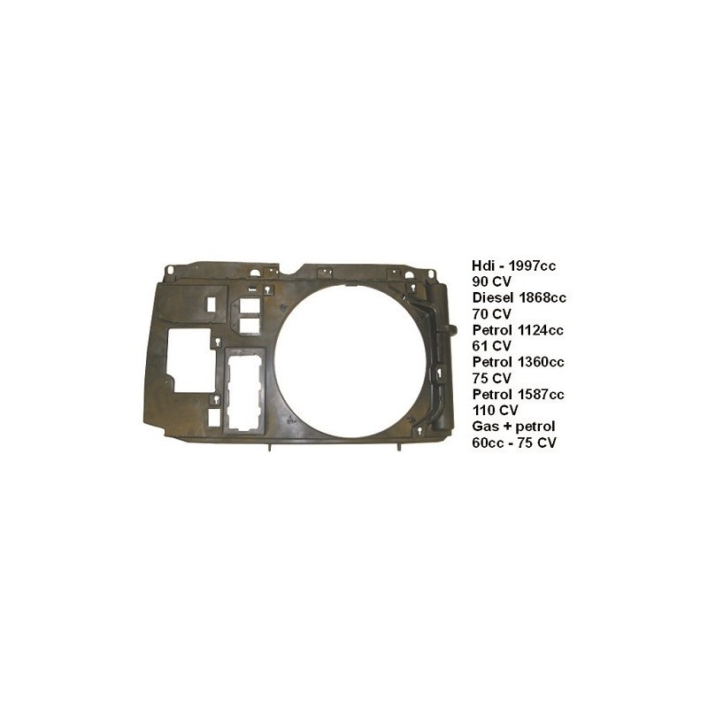 Frontale (Mod. Bz-Ds-Gas-Hdi 2.0/90CV) Citroen Berlingo/Partner dal 200307 anche per Peugeot Ranch/Partner 110167